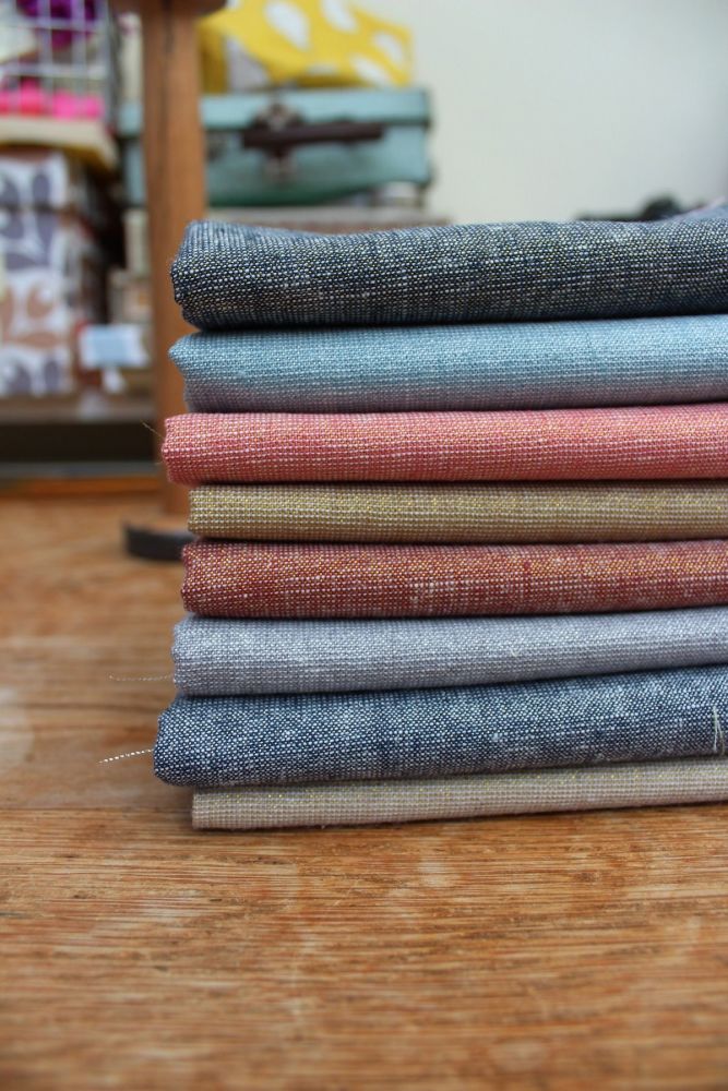 Mini Cloth stack Essex Yarn dyed Metallic linens 