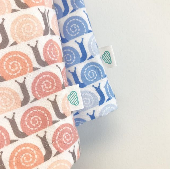 Cloud 9 fabrics Field Day Snails Pace Pink - FLANNEL 