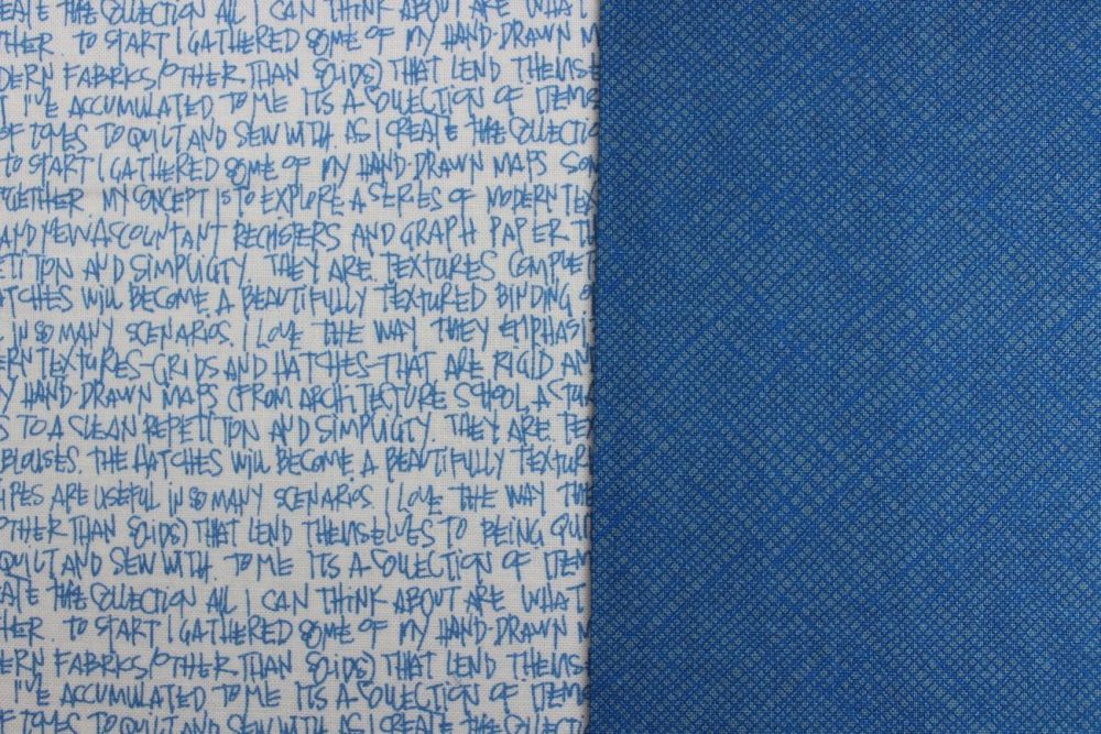  Carolyn Friedlander Architextures text in blue print