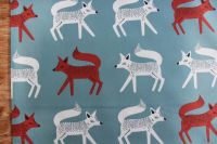 Art Gallery fabrics - Campsite - sneaky little foxes 
