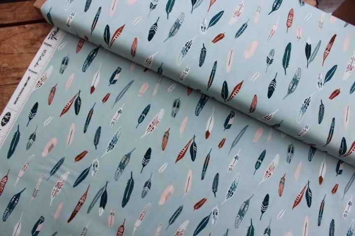 Art Gallery fabrics - Campsite - heather and feathers