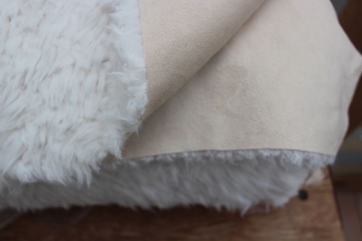Shannon Fabrics Bonded Llama cuddle - ivory / beige