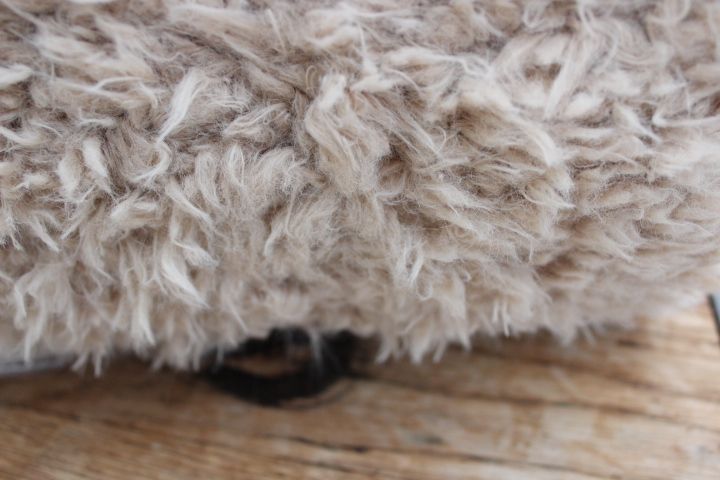 Shannon Fabrics Bonded Llama cuddle - sand / sand