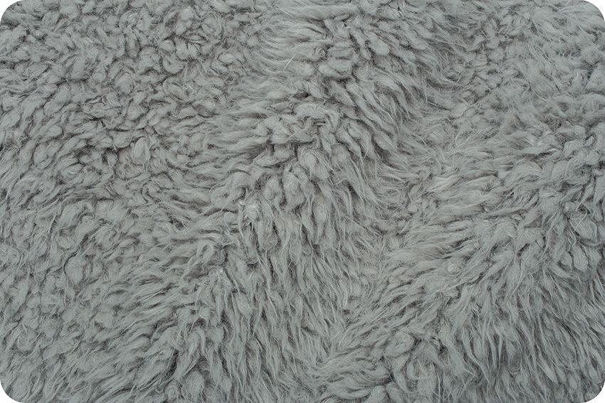 Shannon Fabrics  Llama cuddle - silver