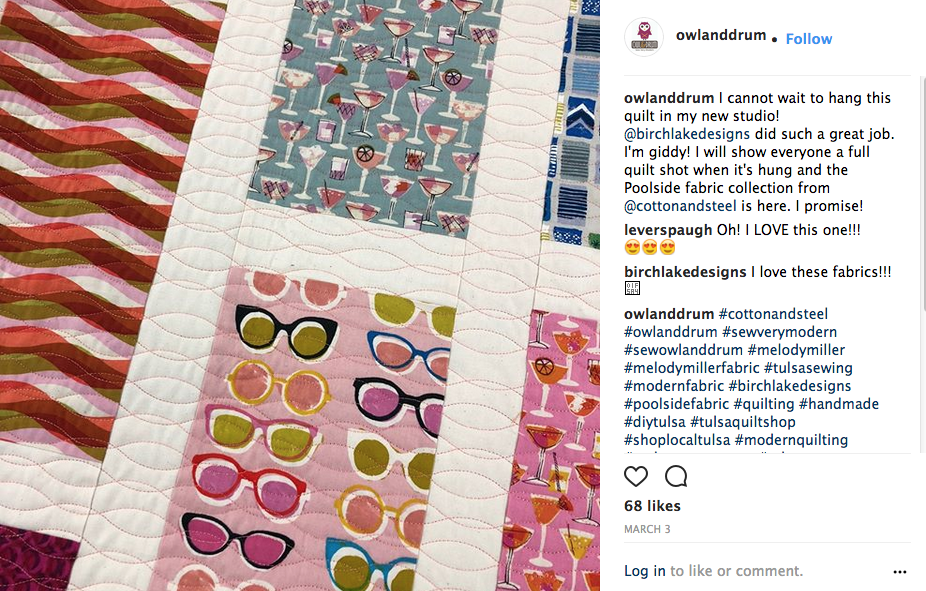 Coton and Steel Poolside waves in pink