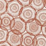 Â£9.00 Yard Valori Wells Quill gratitude Aboriginal spots in currant red