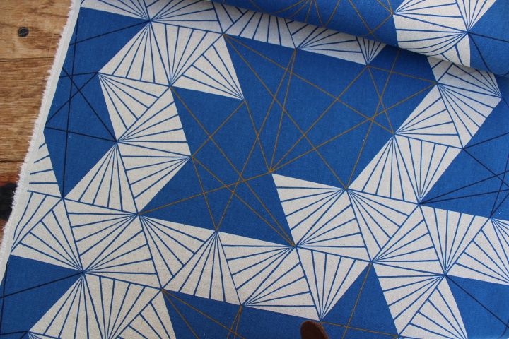 Kokka Tayutou Multifaceted in blue and natural
