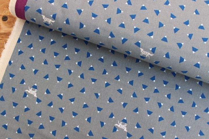 Echino Japan foxes on grey
