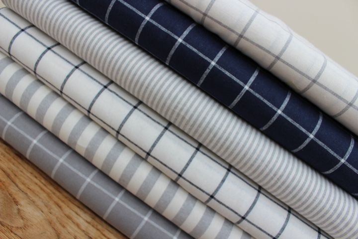 Robert Kaufman Essex YARN DYED classic wovens windowpane nautical