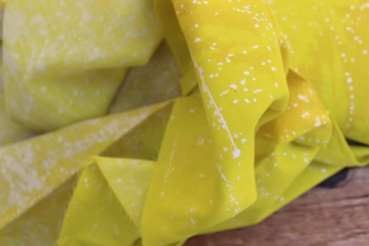 Nani Iro PLanet in yellow Cotton double gauze 2018