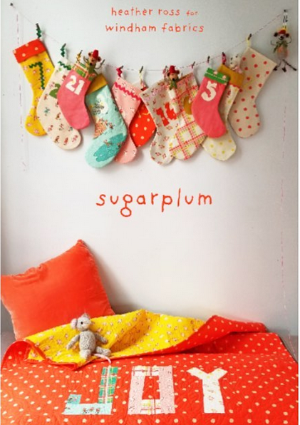 Heather Ross Sugarplum Spot in Aqua