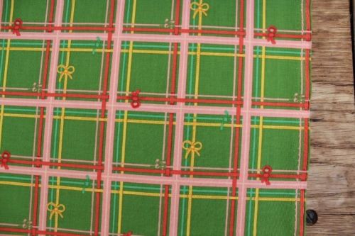 Heather Ross Sugarplum plaid on green