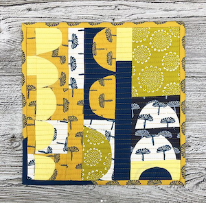 Mini Cloth Stack Blueberry Park, all the greys with wasabi