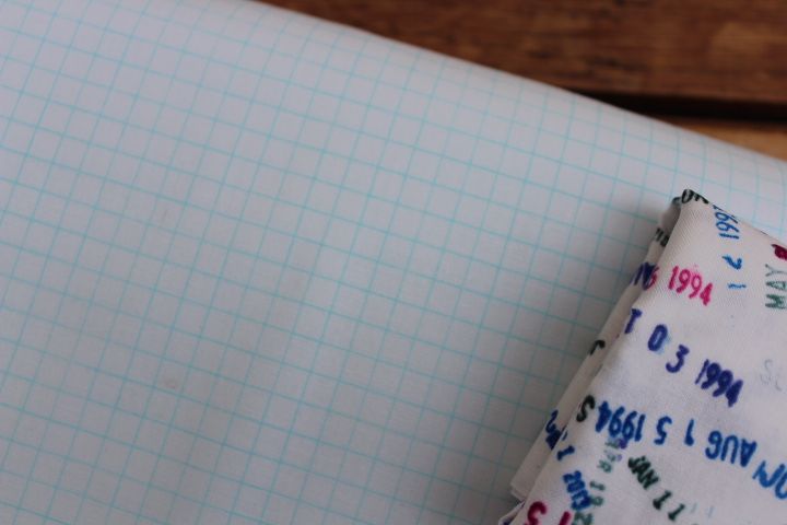 Heather Givans Jot graph paper in batchelor blue