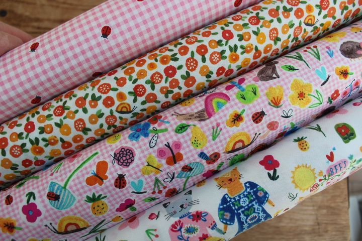Carolyn Gavin BFF's ORGANIC ladybirds on gingham