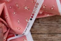 Heather Ross Sugarplum peppermints on pink FLANNEL