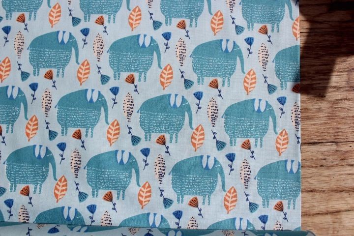 Victoria Johnson Painted Jungle Nellies on blue