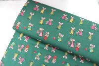 LAST ONE - Heather Ross Trixie Country Mouse City Mouse in green