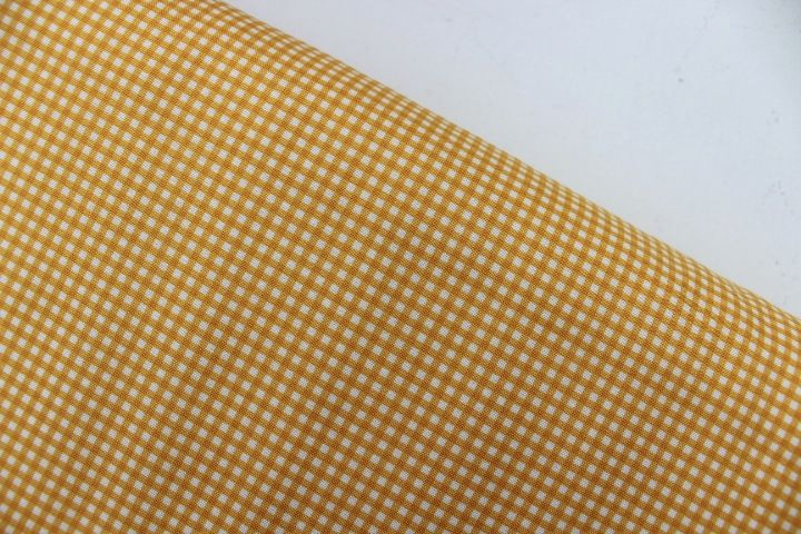 Last one -Heather Ross Trixie gingham in gold