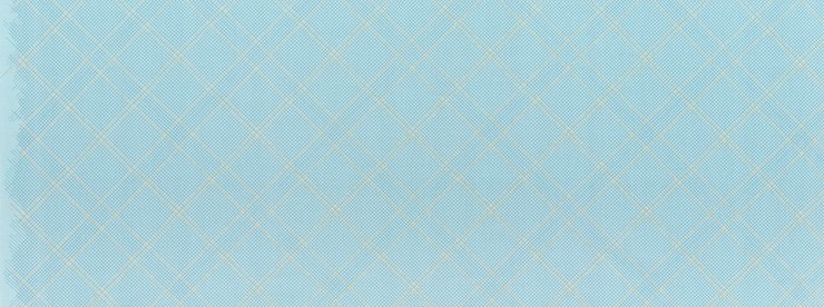 Carolyn Friedlander -CF Collection Tartan border in Dusty blue Metallic
