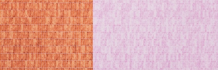 Carolyn Friedlander -JETTY- Wall tile singer border in nectarine