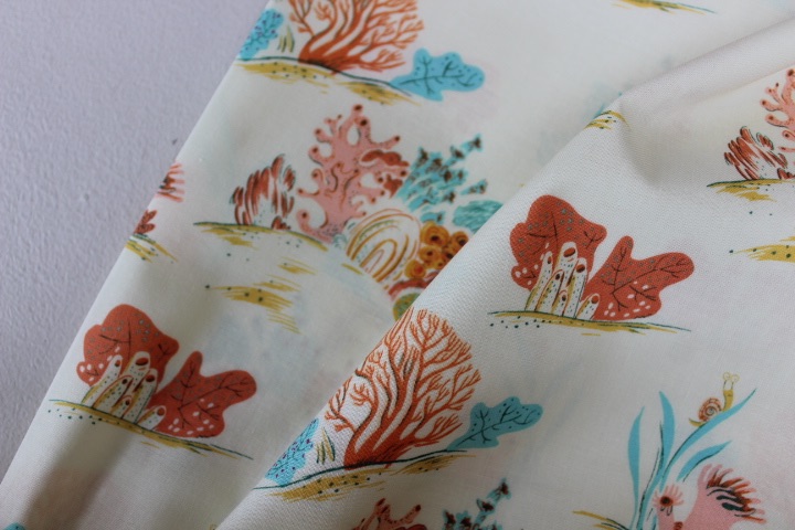 Heather Ross Malibu - Coral in CORAL