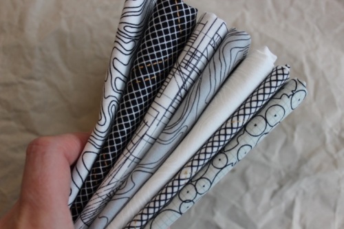 Mini Cloth stack Carolyn Friedlander deco pattern 