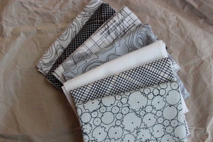 Mini Cloth stack Carolyn Friedlander deco pattern 
