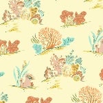 Heather Ross Malibu - Coral in CORAL- LINEN MIX