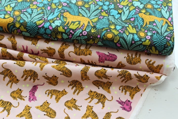 Hello! Lucky- wild and free Tiger on pink