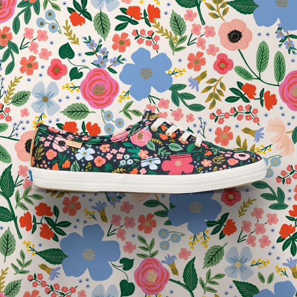 Rifle Paper Co. Menagerie-PRIMAVERA -wild rose -CREAM - Metallic 