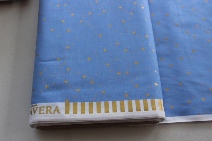 Rifle Paper Co. Menagerie-PRIMAVERA -stars -PERIWINKLE metallic 