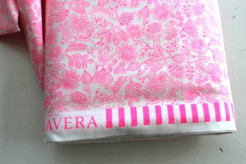 Rifle Paper Co. Menagerie-PRIMAVERA -stars -Moxie floral - neon pink 