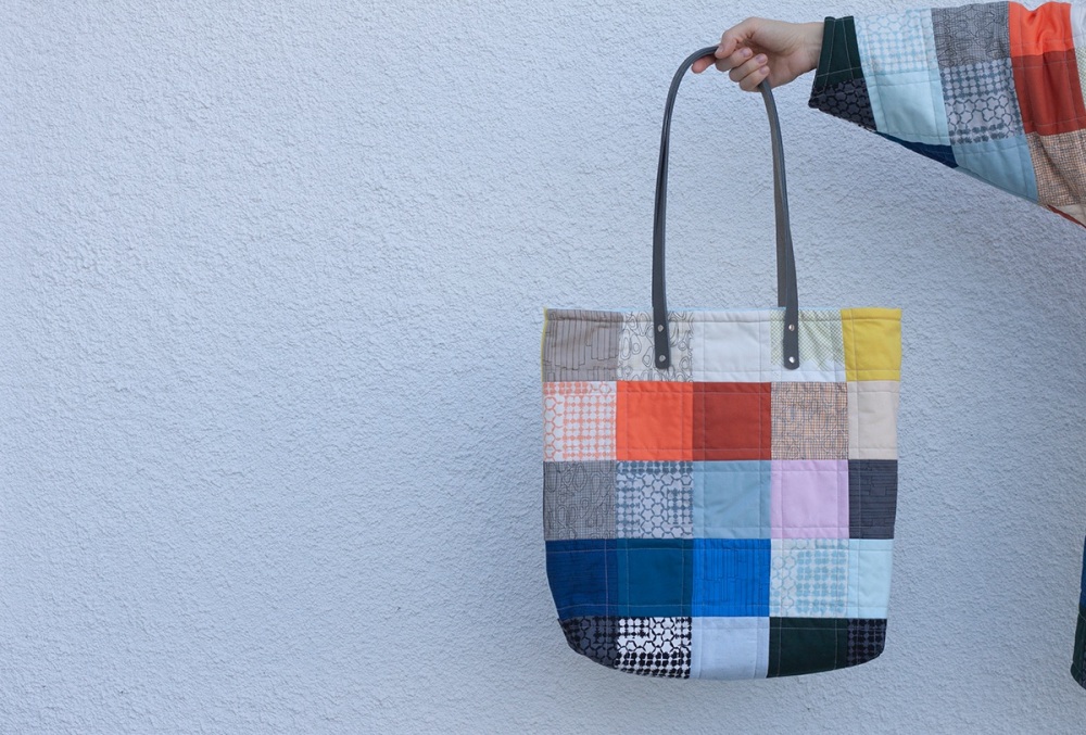 Carolyn Friedlander -KEPT -Bold geo in dusty blue