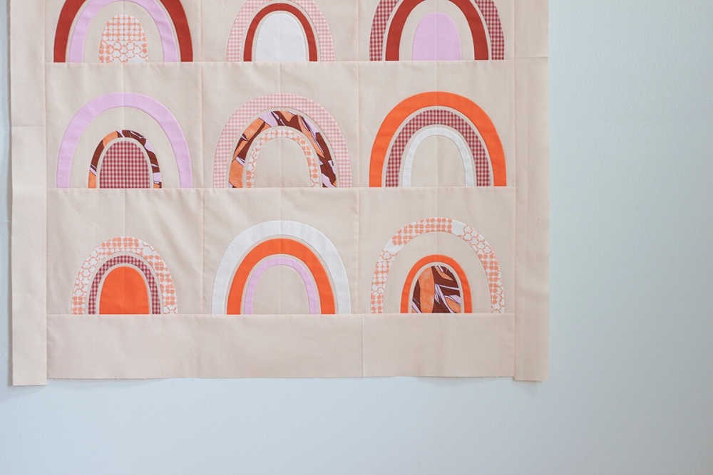 Carolyn Friedlander -KEPT -Bold geo in Cantaloupe
