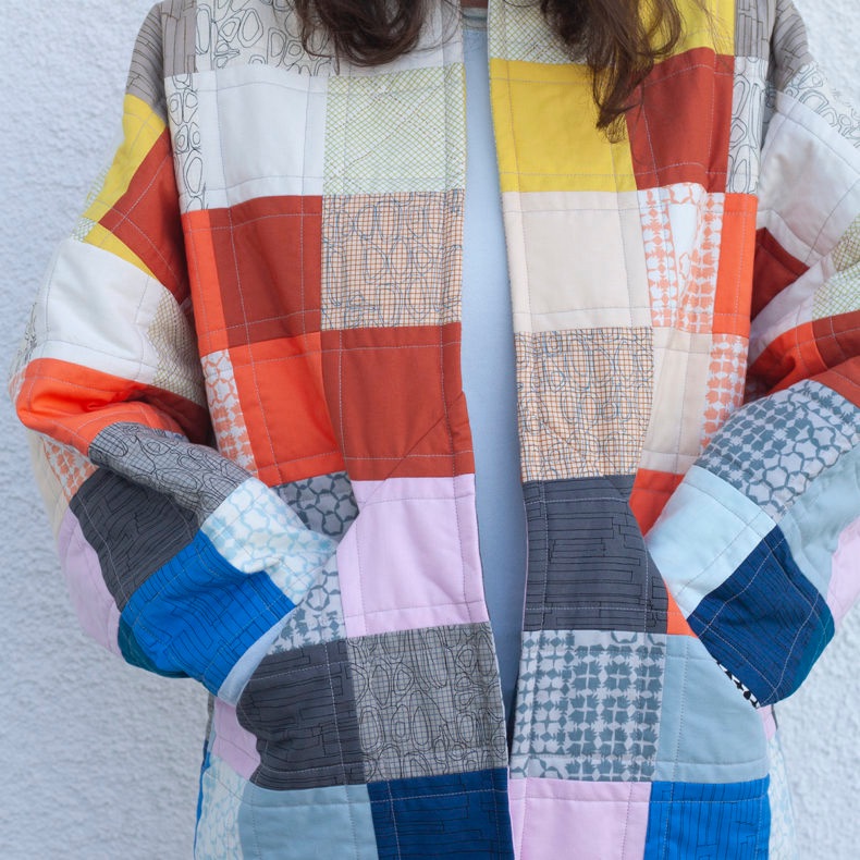 Carolyn Friedlander -KEPT -Linear blocks in navy 