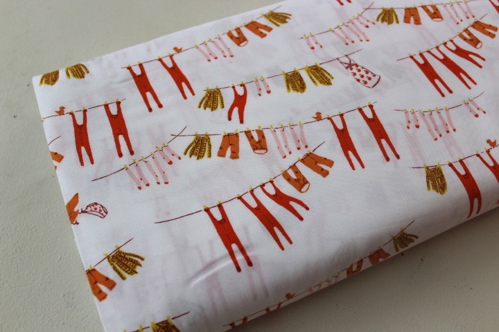 Heather Ross Malibu - FFA3 Play laundry  on ivory  white