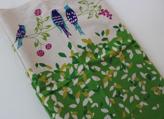 Echino Japan Bird Border print 