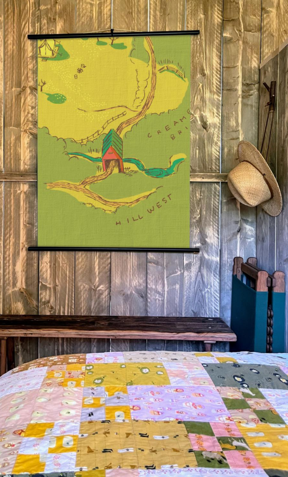 Heather Ross - West Hill Buttercup map  green 
