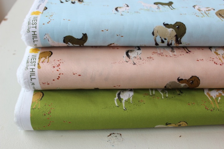 Heather Ross - West Hill horse field - Dusty pink