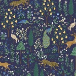 Rifle Paper Co. CAMONT - Menagerie Navy metallic 