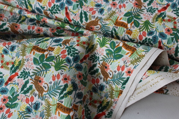 Rifle Paper Co. Menagerie tigers on cream 