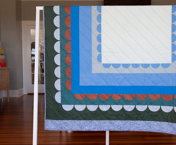 Carolyn Friedlander -Languid Dots  in Desert Green    - SHEEN