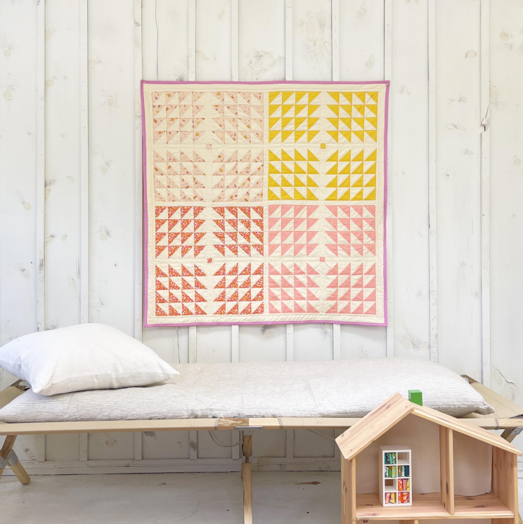 Mini Cloth stack - Lucky Rabbit - sherbet dip