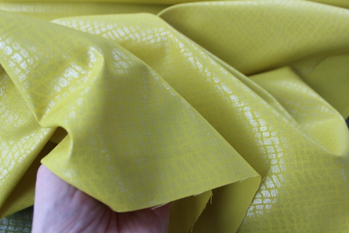 Carolyn Friedlander -Languid Mosaic in Wasabi   - SHEEN