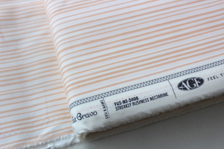 Art Gallery fabrics -Nectarine Fusion -Streakly Business