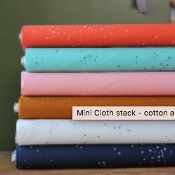 Mini Cloth stack - cotton and steel - freckles prints