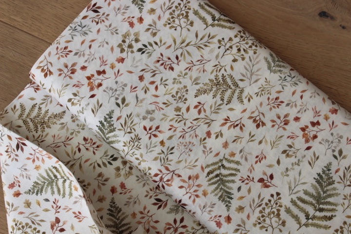 Dear Stella - Fawn and  Friends - ferns and leaves cream