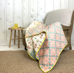 Heather Ross - Country Mouse - Quilt top in cream