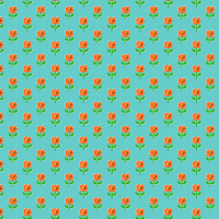 Heather Ross - Country Mouse - Provence in Teal